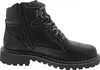 A black leather boot on a white background. Produktbild-Vorschau