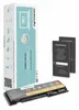 A product shot featuring a laptop battery and its packaging, along with warranty cards. Produktbild-Vorschau