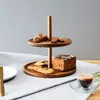 Home Deco Factory Etagere - 2 Etagen - Akazienholz - Produktbild-Vorschau 1