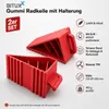 1 Paar Gummi Rad Keile Rot mit Griff MS-19078 Produktbild-Vorschau 4