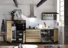 A modern kitchen setup with cabinets, appliances, and a sink, showcasing a functional and stylish design. Produktbild-Vorschau