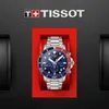 A Tissot Seastar 1000 Quarz-Chronograph watch is displayed in a red box against a black background. Podgląd zdjęcia produktu