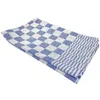 Strofinacci a scacchi - cotone 65 x 65 cm - blu - 6 pezzi Anteprima dell’immagine prodotto 3