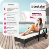TecTake 404585, Černá, Béžová, Polyester, Kov, 120 kg, 15 Náhled obrázku produktu 3