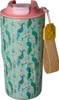 Rice Edelstahl Trinkflasche 550 ml – Pfau Print Grün – Produktbild-Vorschau 1