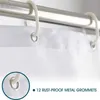 Duschvorhang Zen-Stein-Wildgras-Spiegelung im Wasser, 12 Produktbild-Vorschau 4