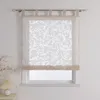 Raffrollo Voile Gardinen mit Schlaufen Raffgardine Produktbild-Vorschau 1