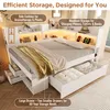 Flieks Jugendbett 140x200cm mit USB & Typ-C, Kinderbett Produktbild-Vorschau 6