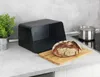 Brotkasten mit Bambusbrett, Schwarz Produktbild-Vorschau 7