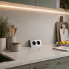 Thebo Aufbausteckdose 1791226 Edelstahl 2fach ST 3900 A Produktbild-Vorschau 3