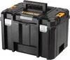 A black DeWalt tool box with yellow accents and a silver handle is shown against a white background. Produktbild-Vorschau