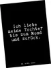 Mr. & Mrs. Panda Postkarte Ich liebe meine Tochter... - Produktbild-Vorschau 1
