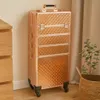 Kosmetikkoffer Trolley Rose Gold 70L Aluminium Make-up Produktbild-Vorschau 8