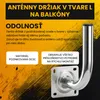 Extralink Wandhalterung für Antenne 200 mm, Stahl, verzinkt Produktbild-Vorschau 5