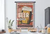 MuchoWow® Wandteppich Wandbehang Mannshöhle - Bier - Produktbild-Vorschau 3