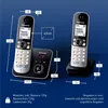 Panasonic KX-TG6822GB nero Duo con AB Anteprima dell’immagine prodotto 15