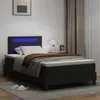Boxspringbett mit Matratze Schwarz 120 x 190 cm Kunstleder Produktbild-Vorschau 3