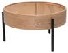 Miliboo - Runder Couchtisch aus hellem Eschenholz und Produktbild-Vorschau 4