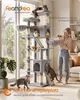 Arbre à gratter Feandrea, grand, avec des surfaces à Voir les images du produit 3