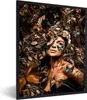 MuchoWow® Gerahmtes Poster Schmetterling - Frau - Luxus Produktbild-Vorschau 1