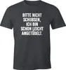 Herren T-Shirt Bitte nicht schupsen ich bin schon leicht Produktbild-Vorschau 1