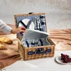 HOMLA LORENZO Piknikový košík pre 2 osoby v námornícky Náhľad obrázku produktu 10