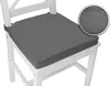 sunnypillow 4er Set Stuhlkissen mit Klettverschluss Produktbild-Vorschau 3
