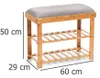 Zeller bubnový organizér na topánky, bambus/polyester, Náhľad obrázku produktu 8