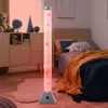 A bedroom with a bubble lamp, bed, and furniture. Produktbild-Vorschau