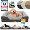ELONEO Orthopädisches Hundebett, Größe S - Grau Produktbild-Vorschau 1