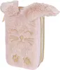 A fluffy pink pencil case with bunny ears and embroidered cat face details. Náhled obrázku produktu