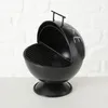LS-LebenStil XL Sturmaschenbecher Metall Smoke Schwarz 15cm Produktbild-Vorschau 3