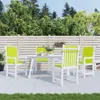 Gartenstuhlauflagen für Niedriglehner 4Stk Knallgrün Produktbild-Vorschau 2