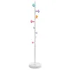 A white coat rack with colorful knobs on a white background. Anteprima dell’immagine prodotto