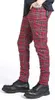 Banned Alternative Stoffhose Herren Tartan Pants rot XL Produktbild-Vorschau 5