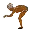 Gartenfigur Schwimmerin Berta 72x66cm auf Platte Edelrost Produktbild-Vorschau 3