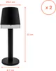 1.03 Solar Tischleuchte in schwarz - 2er Set / je ca. 22 x Produktbild-Vorschau 2