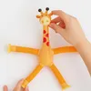 Žirafa Pop Tube Stretch Tube s prísavkami Tube Sensory Toy Náhľad obrázku produktu 8