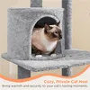 Yaheetech Katzenbaum Katzenkratzbaum 145 cm Stabiler Produktbild-Vorschau 9