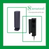 Novatool 1x Steckdosenturm 2-fach außen Anthrazit rund mit Produktbild-Vorschau 2