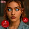 Farbige Sclera Kontaktlinsen verschiedene Farben 22mm Blau Produktbild-Vorschau 5