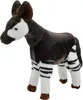 A stuffed toy okapi standing on a white background. Produktbild-Vorschau