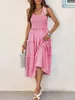 Langes Damenkleid mit Blumenmuster, im Bohème-Stil, lässige Produktbild-Vorschau 2