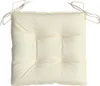 A square cushion with ties, presented on a white background. Produktbild-Vorschau