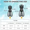 KUYOU Set Snorkeling Set Pinne Adulti Occhiali Nero Anteprima dell’immagine prodotto 6