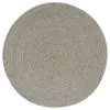 vidaXL Tovagliette 6 pz. Grigio 38 cm Rotondo Cotone Anteprima dell’immagine prodotto 1