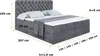 ALTDECOR Boxspringbett mit H3 Matratze und Topper - 120 x Produktbild-Vorschau 6
