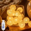 USB-Lichterkette – Baumwollkugeln mit Timer – 3 Meter – 20 Produktbild-Vorschau 9