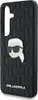 A black phone case with a Karl Lagerfeld head design and logo. Produktbild-Vorschau