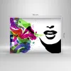 Bilder auf glas - Frau Gesicht Lippen Make-up - 100x70cm - Produktbild-Vorschau 3